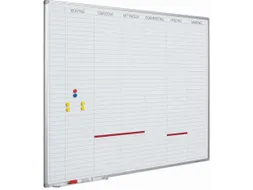 Planbord 90x120cm Softline profiel 8mm Werkdagen DU incl. dagenstrook