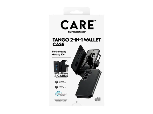 PanzerGlass CARE by Tango 2-in-1 Wallet Case w. Qi Samsung Galax