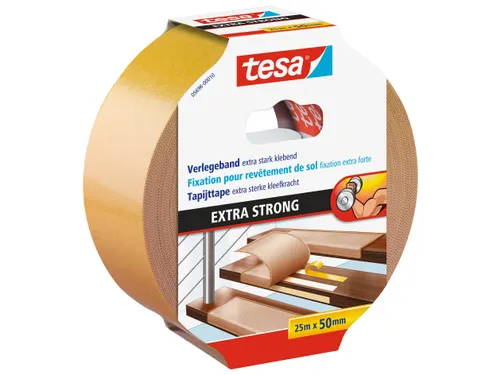 Tapijttape extra sterk tesa 5696 50mmx25m dubbelzijdig