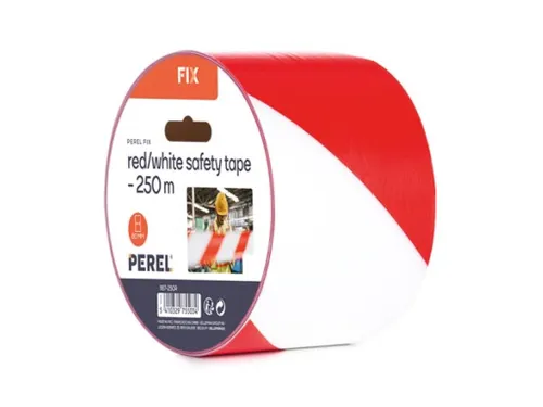 Rood/wit Veiligheidslint 250 Meter Rol
