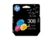 HP 308 Inktcartridge 3 Kleuren 7FP20UE Origineel