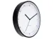 Horloge murale NeXtime Berlin de 30 cm en aluminium blanc