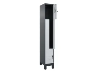 Z-garderobekast,HxBxD 1950x300x500mm,vak B 150/300mm,draaigrendel - 2