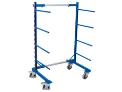Draagarmwagen 400kg Enkelzijdig 2 Staanders 8 Liggers Ral5010