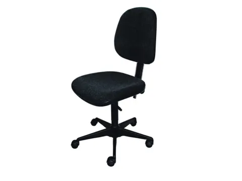 Esd Werkplaatsstoel Wielen Voetkruis 420-550mm Stof Antraciet