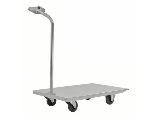 rolplateau met duwstang,draagverm. 400kg,laadvl. LxB 750x500mm