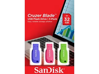 Sandisk Cruzer Blade 3x 32GB USB Stick - 1