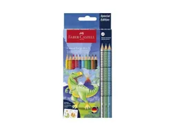 Kleurpotlood Faber-Castell Grip Dino 10 colour grip + 3 metallic grip