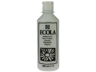 Plakkaatverf Ecola Flacon van 500 ml Wit - 1