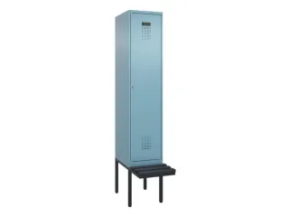 locker met bank,HxBxD 2120x400x815mm,1vak,vak B 400mm,cilinderslot - 2