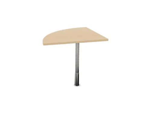 koppelelement voor bureau,90 °,HxBxD 720-840x800x800mm,rond,NE-esdoor