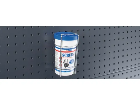 houder v. tissuedoos,v. perfoplaat,HxBxD 210x130x130mm