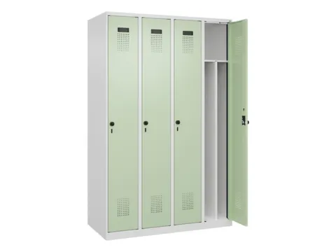 locker voor scheiding van kleding,HxBxD 1850x1200x500mm,4vak