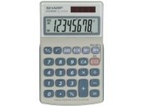 Calculator Sharp-EL240SAB grijs-blauw pocket