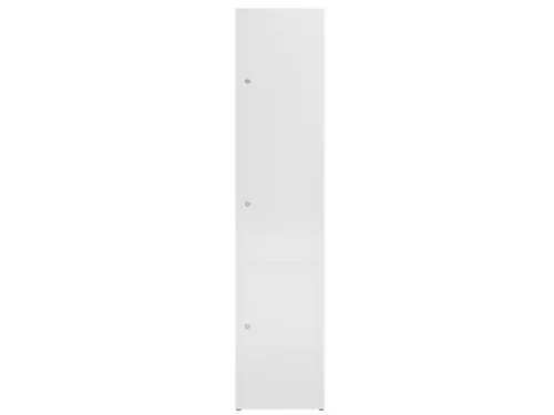 Lockerkast 1800x415x500mm 1x3 vakken cilinderslot, sokkel, RAL9003