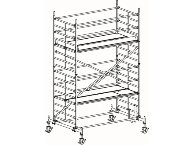 rolsteiger,reik H 5,6m,steiger H 4,82m,2platform(s),m. luik