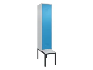 locker met bank,HxBxD 2120x400x815mm,1vak,vak B 400mm,cil.-slot - 1