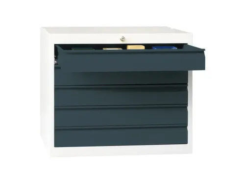 ladekast HxBxD 600x715x600mm 5laden slot RAL7035 front RAL7016