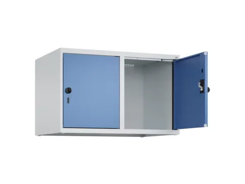 opzetkast,v. locker,2vak.,vak B 400mm,HxBxD 500x800x500mm,draaigrendel