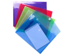 Envelop tas klittenband PP A4 Assorti pak à 5 stuks