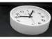 Horloge murale NXT dia. 25,cm plast. blanc, cadran blanc silencieuse