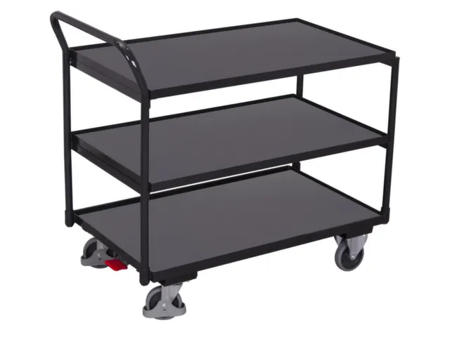 chariot à plateaux,force 250kg,3plateau(x),plateau Lxl 835x490mm