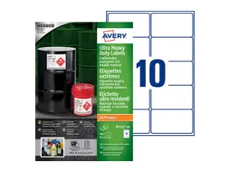 Etiket Avery B7173-50 99x57mm polyethyleen wit 500 stuks
