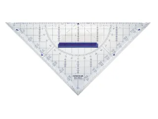 Geodriehoek Staedtler Mars 568 22cm Transparant - 1