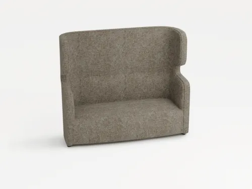 sofa,2-zits,geluidabsorberend,stof beige,HxBxD 1330x1570x760mm