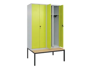 locker voor scheiding van kleding,HxBxD 2120x1200x815mm,4vak - 2
