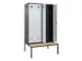 locker met bank,voor scheiding van kleding,HxBxD 2120x1200x815mm,4vak