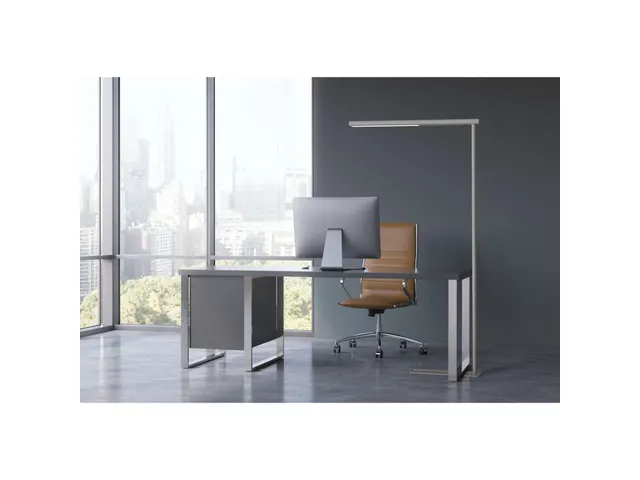 Vloerlamp MAUL Jet LED hoog 195cm aluminium