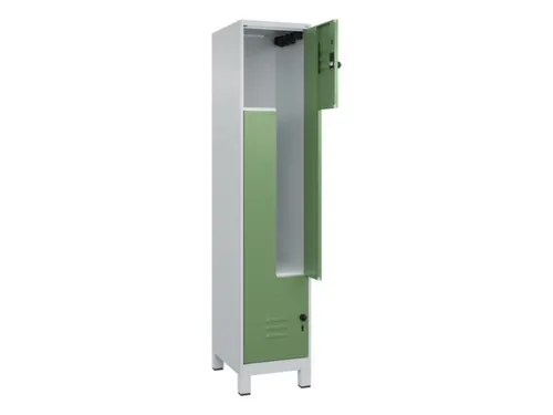 Z-garderobekast,HxBxD 1950x400x500mm,vak B 200/400mm,draaigrendel
