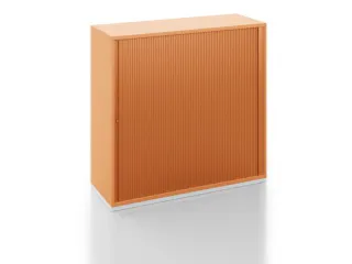 Jaloeziedeurkast 1200x1200x450mm Sokkel Kleur Aluzilver Decor Kersen - 2