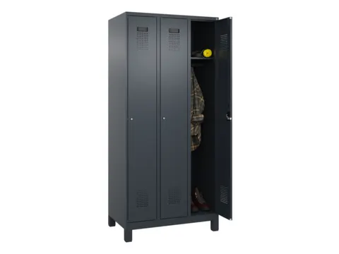 locker,HxBxD 1950x900x500mm,3vak,vak B 300mm,cil.-slot,voeten