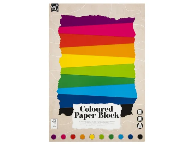 Hobbykarton CarftID 24x34cm 120-220gr 20 vel 10 kleuren