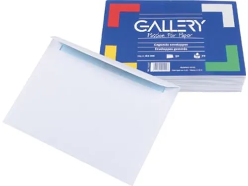 Gallery Envelop Wit 114x162 Gegomd 50 Stuks