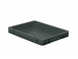 Euronorm-stapelbak 4.5l 50x400x300mm Wanden/bodem Gesloten Grijs