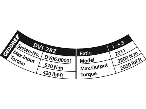 DVI-28Z Koppelvermenigvuldiger DREMOPLUS ALU 2800 Nm