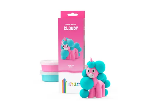 Hey Clay Klei set Rainbow Unicorns Cloudy Eenhoorn 3 delen
