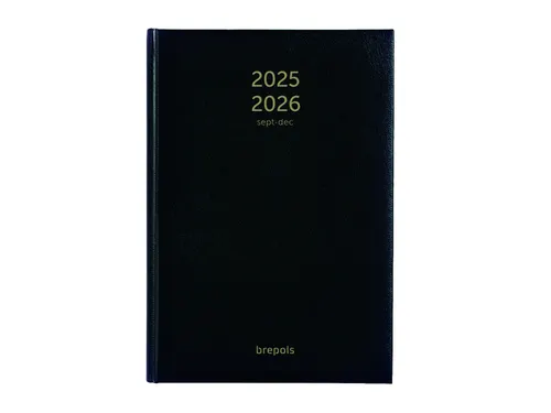 Agenda 2026-2027 Brepols Bretime Lima 16maanden 7dagen/2pagina's zwart
