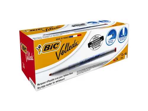 Whiteboardmarker Bic Velleda 1721 rond fijn rood