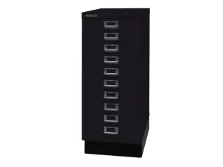 kantoor-ladekast HxBxD 670x279x380mm 10 laden romp + front zwart staal - 4