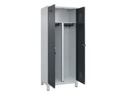 PBM-locker,HxBxD 1950x800x500mm,2vak,vak B 400mm,draaigrendel