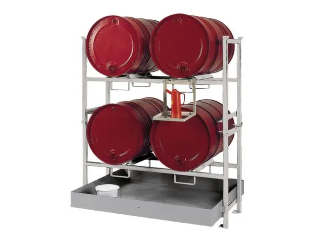 Complete Aanbieding Stapelframes 2x 2x200l Opvangbak Verzinkt