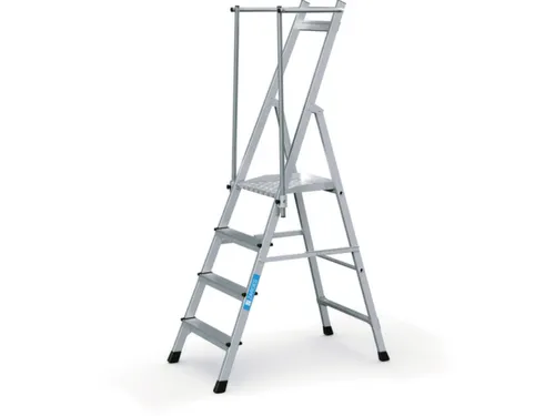 platformladder,bordes HxBxD 990x400x400mm,4trede(n),aluminium