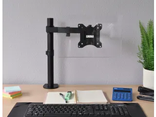Monitorarm 1 Scherm Zwart 17/32 Inch Bureauklem + bladdoorvoer - 5