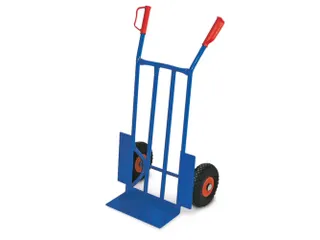 steekwagen,draagverm. 250kg,rubber-banden,steekplaat BxD 400x180mm - 1