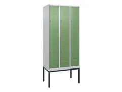 dubbeldekse locker,HxBxD 2120x900x500mm,3x2vak.,vak B 300mm,cil.-slot