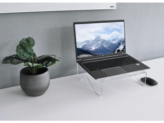 Acryl Laptopstandaard Transparant voor Laptops tot 17 Inch